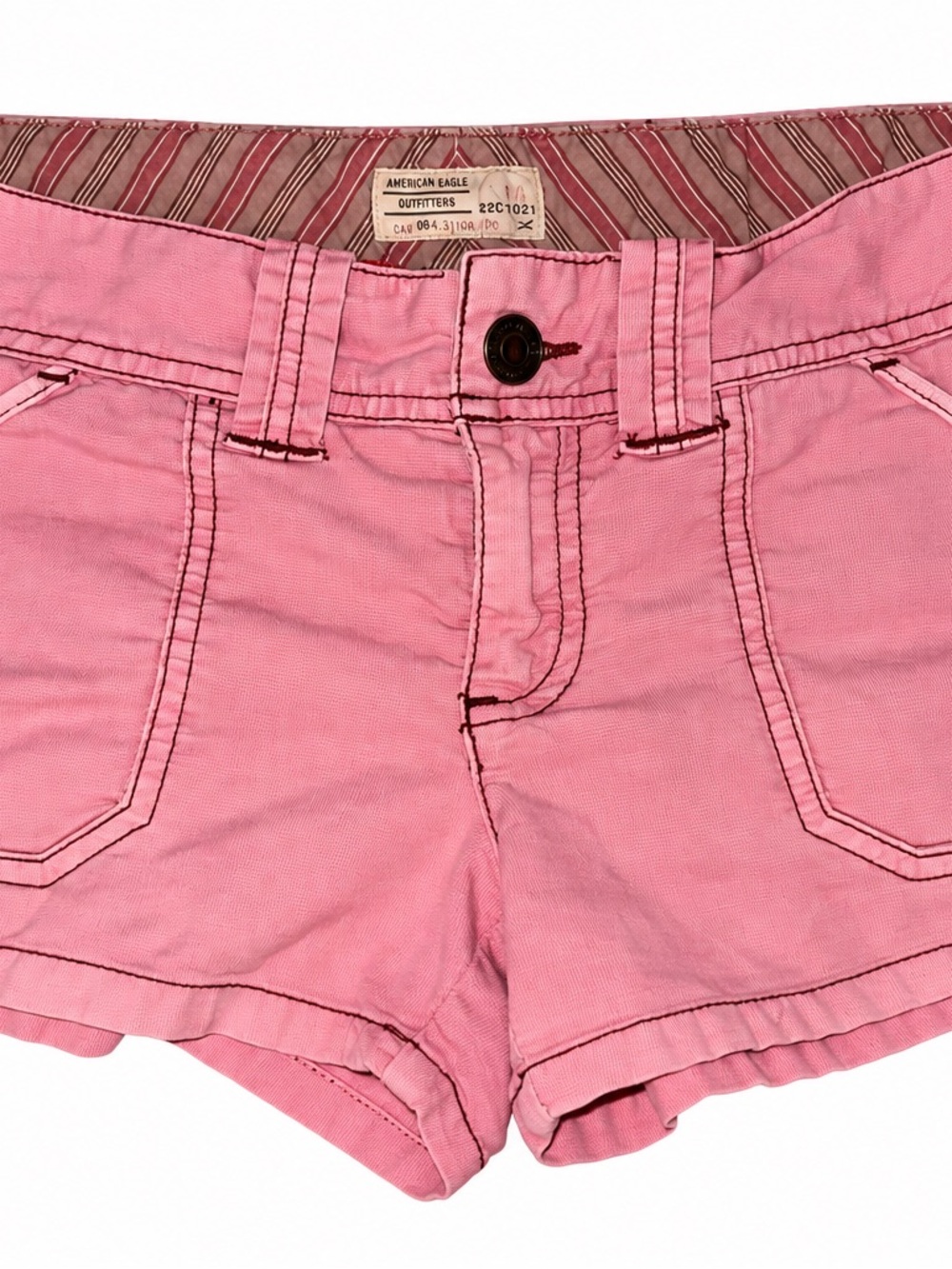 American Eagle Outfitters Pink Denim Jean Shorts Y2K